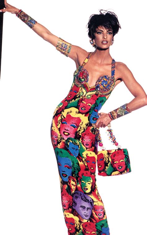 iconic versace dresses|linda evangelista versace.